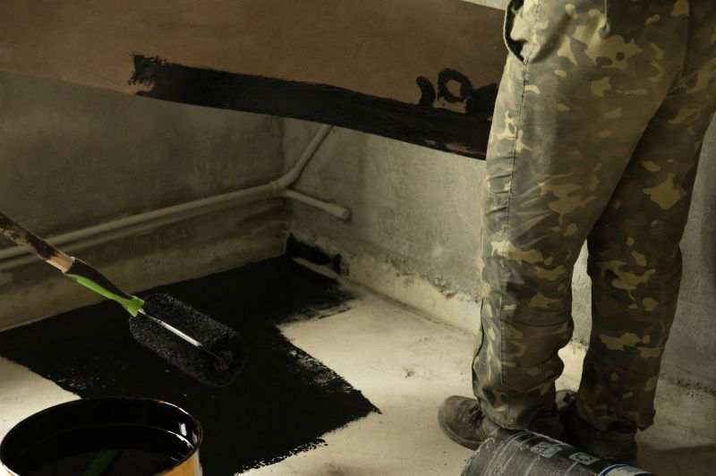 Waterproof Coating on Basement Floor